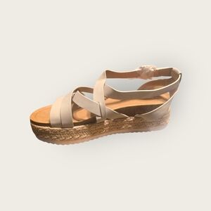 Women's Cream Espadrille Sandals